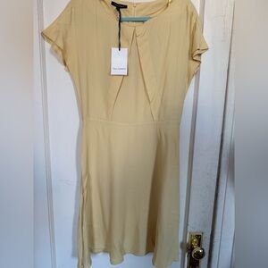 Tara Jarmon Soft Yellow Midi Dress